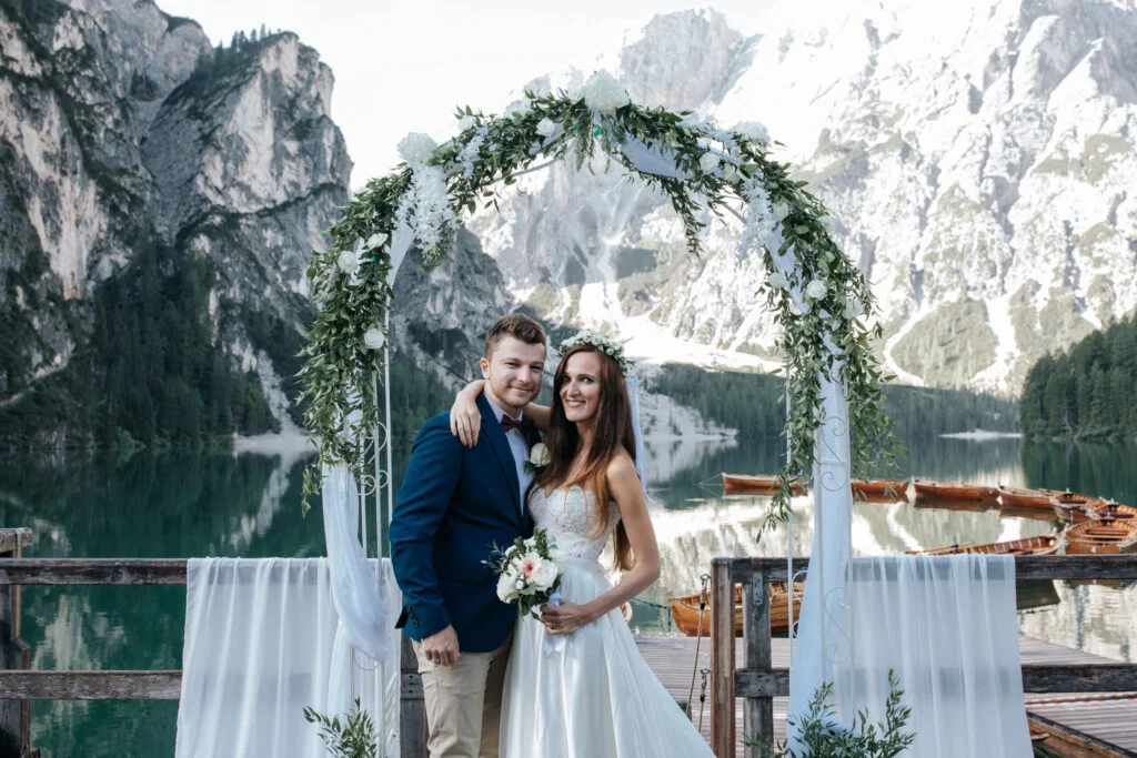 Wedding in Italy at Lake Braies – wedding photo 10