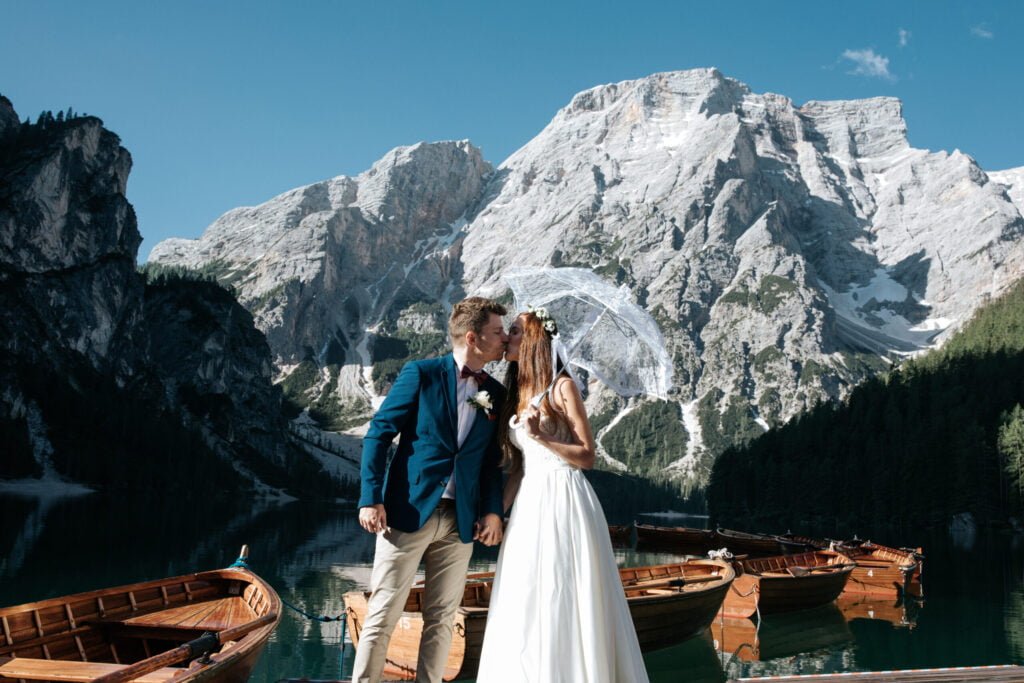 Wedding in Italy at Lake Braies – wedding photo 9