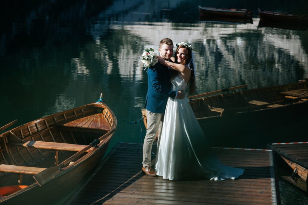 Wedding in Italy at Lake Braies – wedding photo 8
