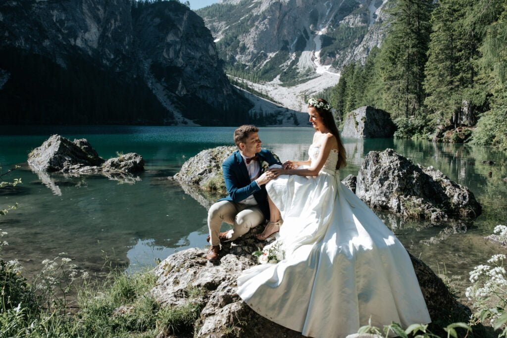 Wedding in Italy at Lake Braies – wedding photo 3
