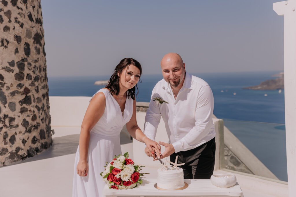 svatba v Řecku na Santorini
