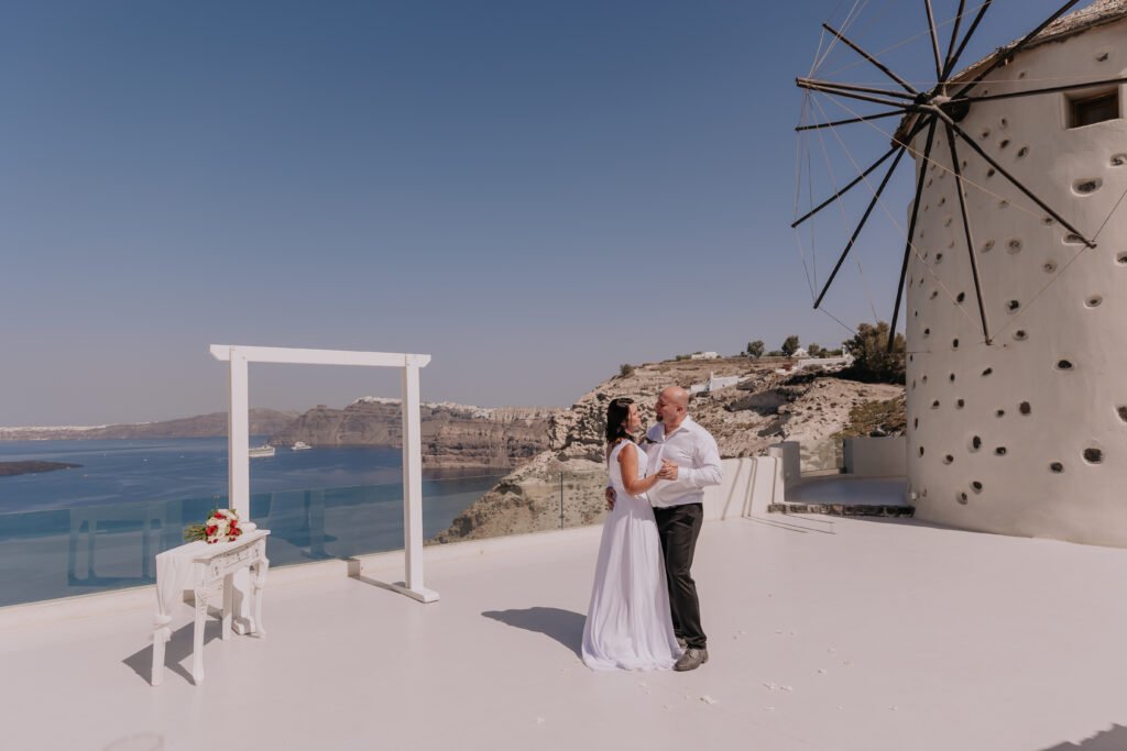svatba v Řecku na Santorini