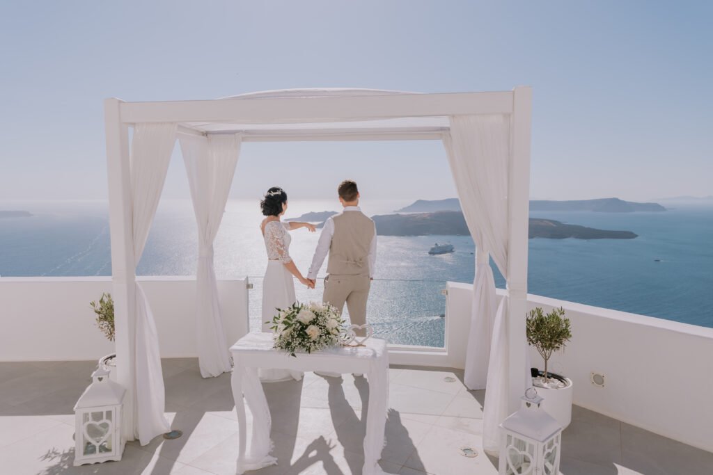 svatba v Řecku na Santorini