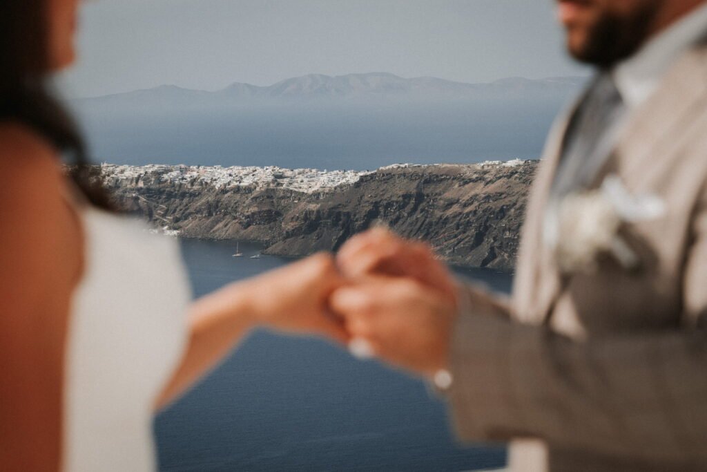 svatba v Řecku na Santorini