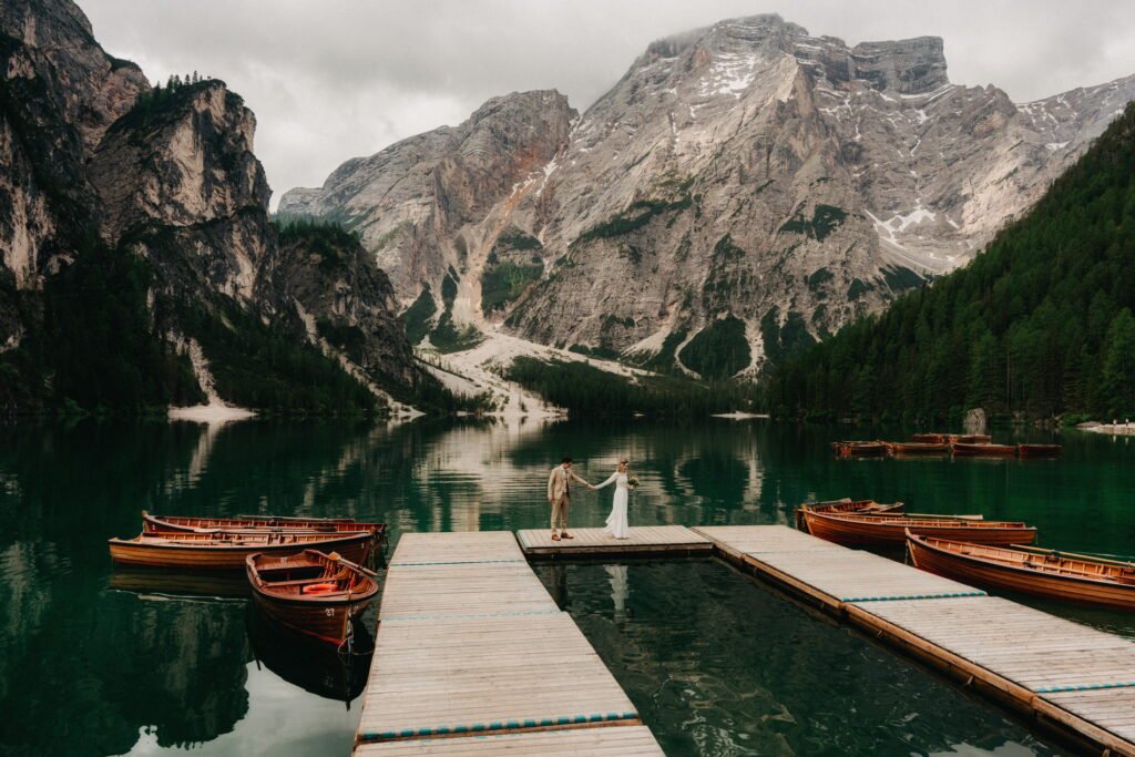 svatba v Itálii u Lago di Braies