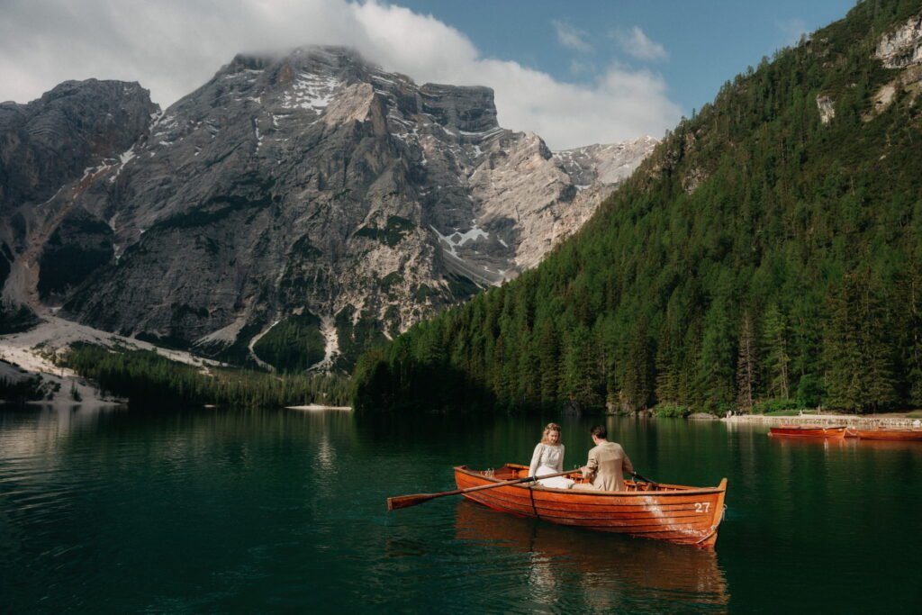 svatba v Itálii u Lago di Braies
