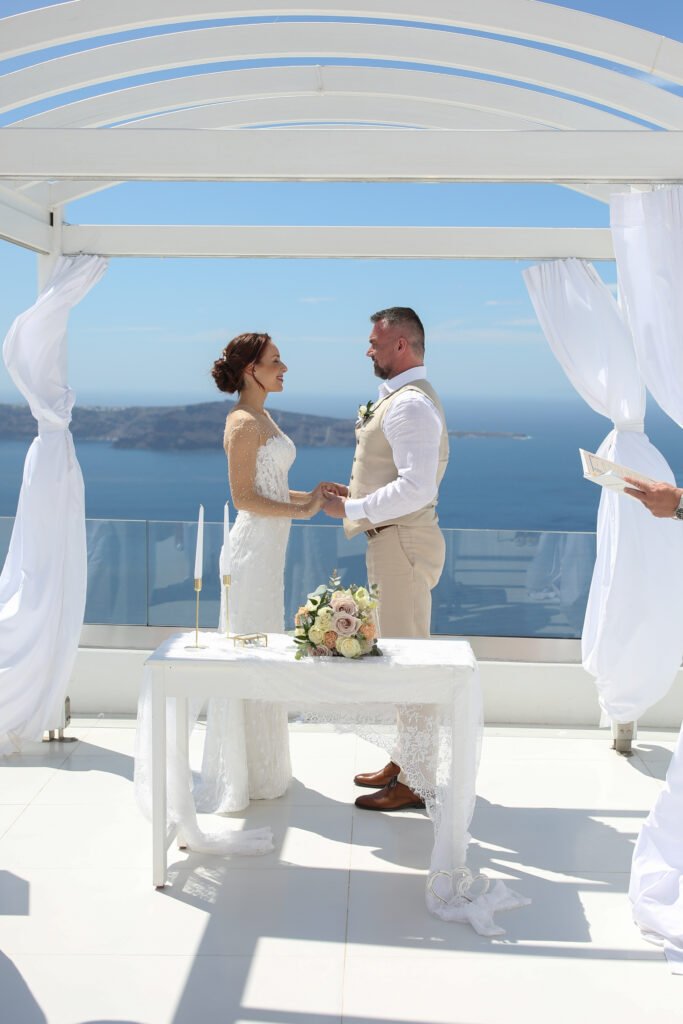 svatba v Řecku na Santorini