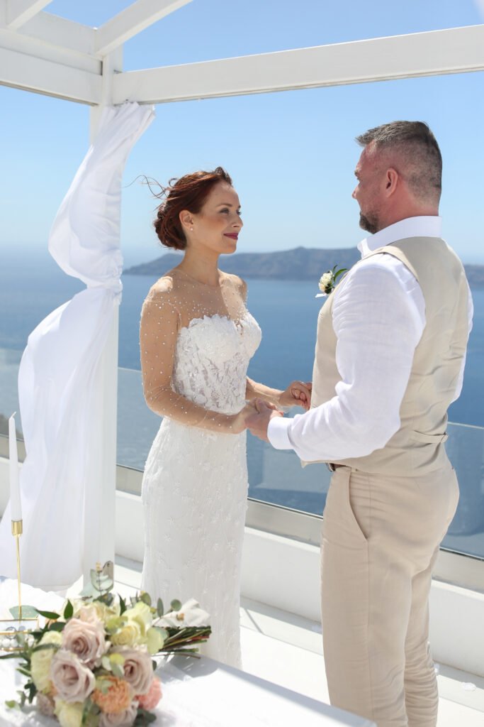 svatba v Řecku na Santorini