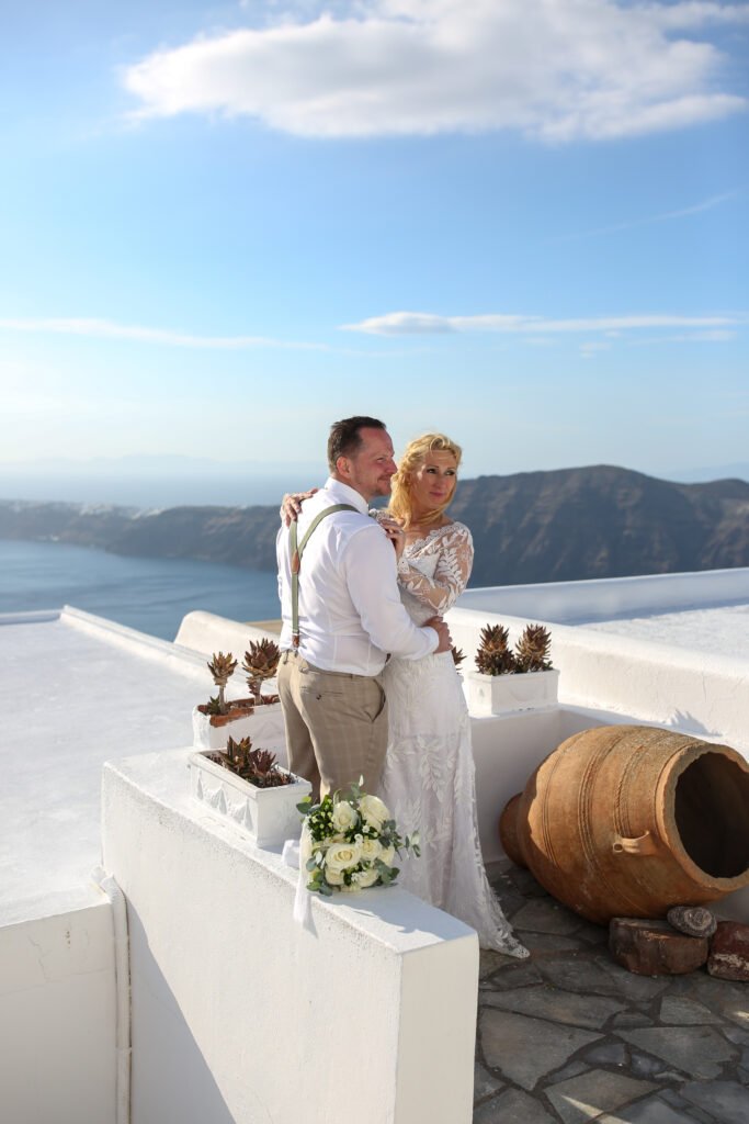 svatba v Řecku na Santorini