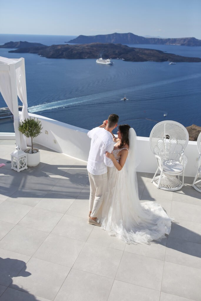 svatba v Řecku na Santorini