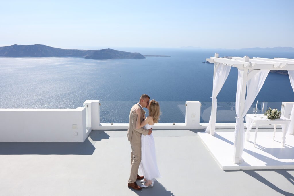 svatba v Řecku na Santorini