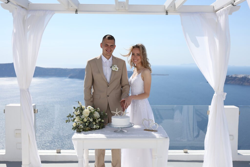 svatba v Řecku na Santorini