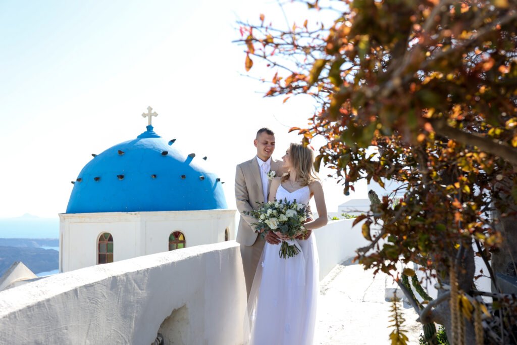 svatba v Řecku na Santorini